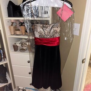 JUMP Leopard Satin Dress